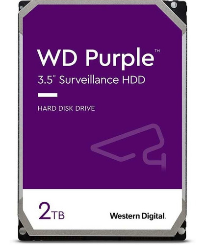 Disco Duro Wester Digital Purple De 2tb, 3 Años De Garantía 