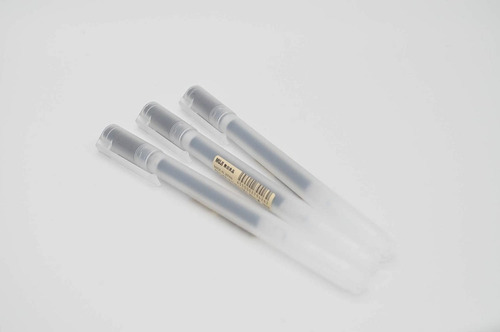 Bolígrafo De Tinta De Gel Muji, Negro, 0,38 Mm, Paquete De 3