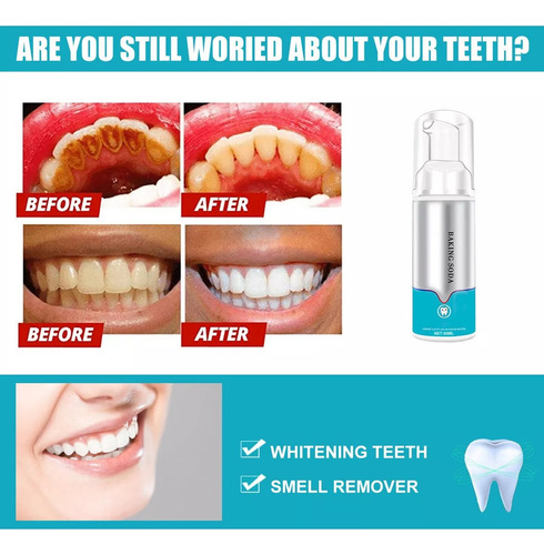 Limpeza Refrescante De Dentes Com Espuma Oral E Pasta De Den