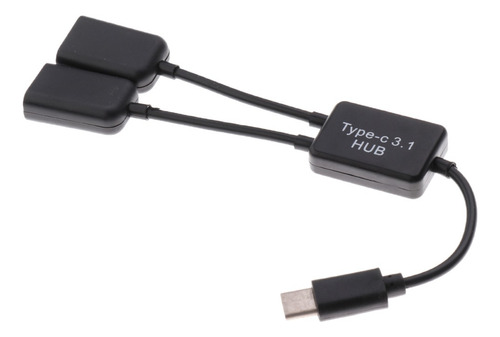 Usb 3.1 Tipo C A Usb Dual A 2.0 Otg Adaptador De