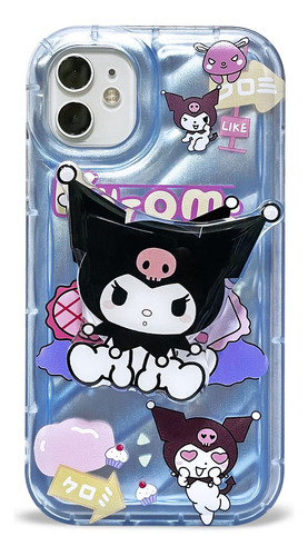 Case Para iPhone Kuromi + Pop Socket 15 - 15 Pro Max