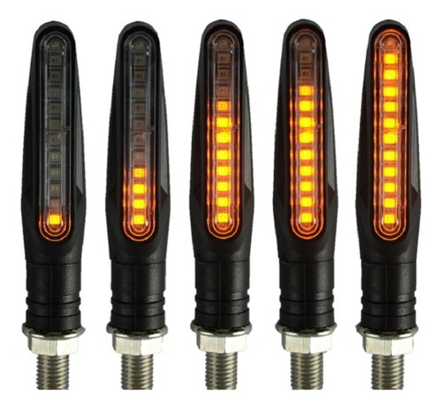 Luces Direccionales Intermitentes De Moto Led Secuencial X2