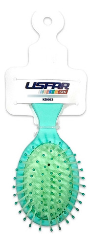 Cepillo Para Pelo Para Niñas Decorado Lisfar Verde