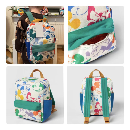 Mochila Adida Disney Mickey Mouse Color Blanco/verde