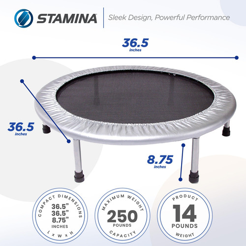 Trampolín Plegable De Acero Resistente De 36 Pulgadas De 36