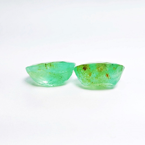 Esmeralda Natural, Par Lapidação Oval, 19,9 Ct
