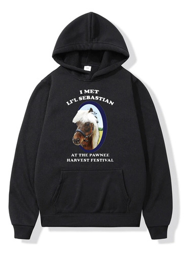 Sudadera Con Capucha «i Met Lil Sebastian» De Parks And Recr