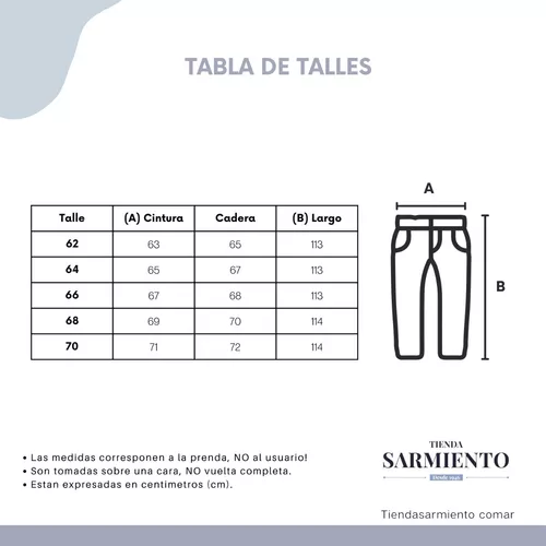 Pantalon Jean Recto / Talles 62-70
