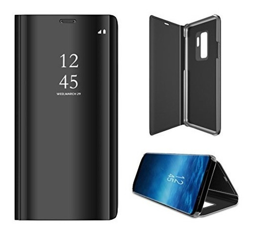 Funda Anyos Galaxy S9 Plus, Clear Vi Flip Flip Cover Para Sa