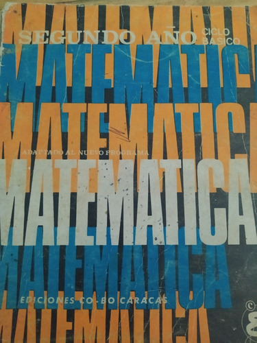 Libro De Matemáticas 2do Año De Bachillerato Usado