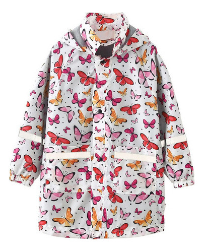 Impermeable Infantil Impreso En Capucha [u]