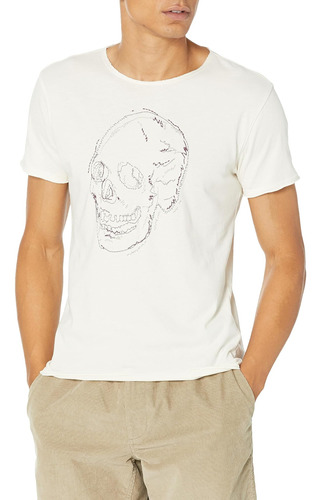 John Varvatos Camiseta Con Bordado De Calavera Para Hombre, 