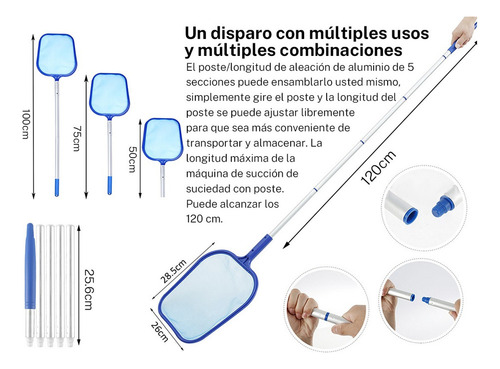 Z Aspirador Con Cepillo Para Albercas Inflables