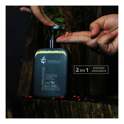 Gel Para Afeitar Con Aloe Vera Valhalla Barber 250 Ml
