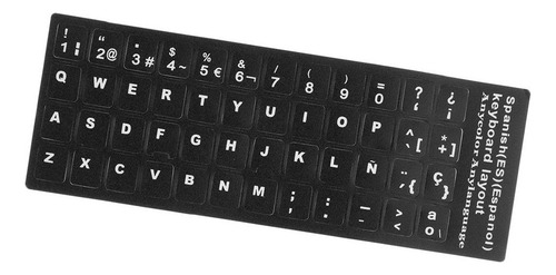 5 Pcs Pegatinas De Teclados Español Fácil De Aplica Letras