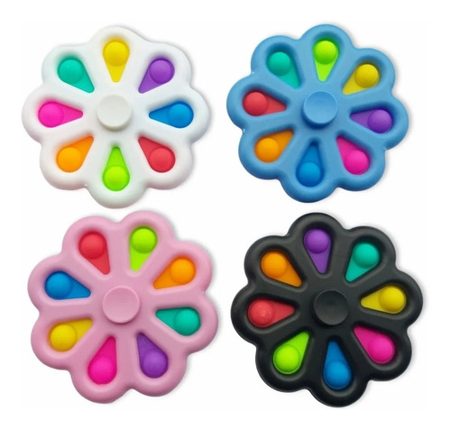 Spinner Pop It 8 Burbujas Fidget Toy Antiestres