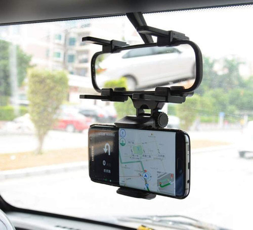Soporte De Celular Auto Para Espejo Retrovisor