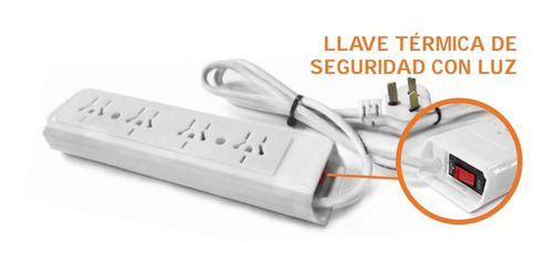 Zapatilla Prolongador Alargue 4 Tomas 2.5 M Cable Starbox