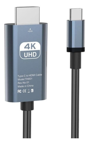Cable Usb C A Hdmi 4k 60hz Ultra Hd Uhd