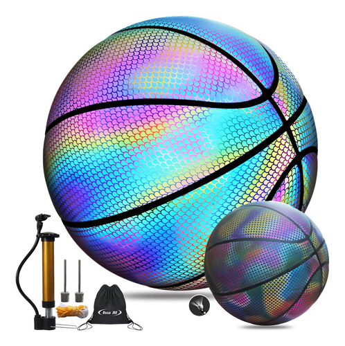 Balón Reflectante Para Baloncesto Holográfico Brillante 7