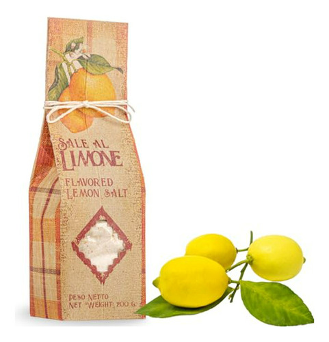 Sal Marina Siciliana Con Limón, 200g.