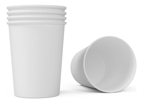 50 Vasos Desechables 4oz Para Café, Nieve, Fruta, Postre Color Blanco