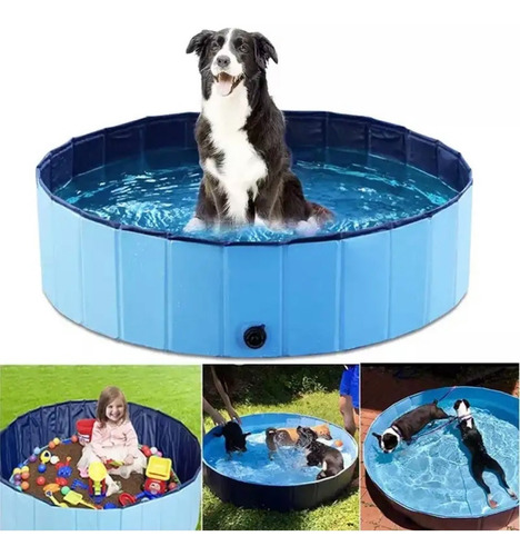 Piscina Para Perros Bañera Para Mascotas Verano 120x30