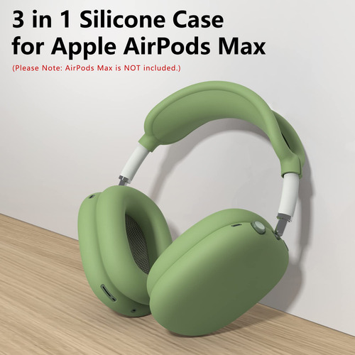 Funda Para AirPods Max De Silicona Color Verde Protectora