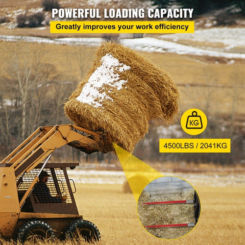 Imagen 6 de 9 de Lanza Para Balas De Heno 49 4500 Lb Tuerca 1-3/4