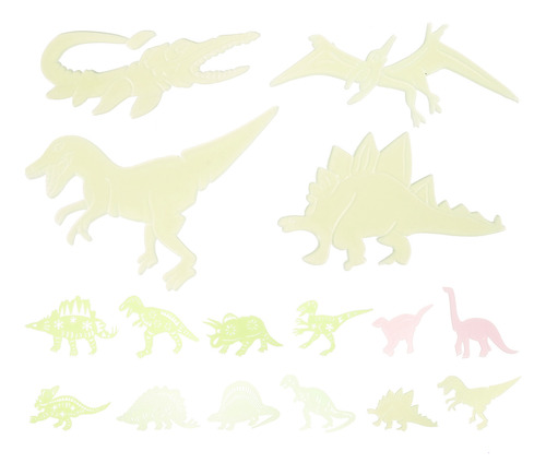 4 Conjuntos De Adesivos Luminosos De Dinossauro