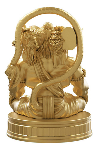 Estátua Hanuman - Pachamukhi Cor Cor Ouro