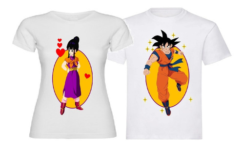 Camisetas Para Parejas Goku Y Milk 