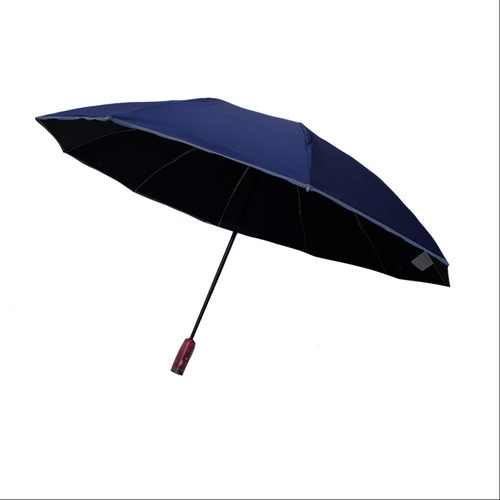 Sombrilla Automática Protección Uv Impermeable 9 Varillas Color Azul Diseño De La Tela Liso
