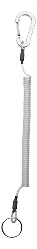 Z 2 Cordón Retráctil Seguro En Espiral, Cordones De Plata