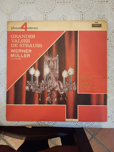 Grandes Valses De Strauss Werner Muller Y Su Orquesta Vinilo