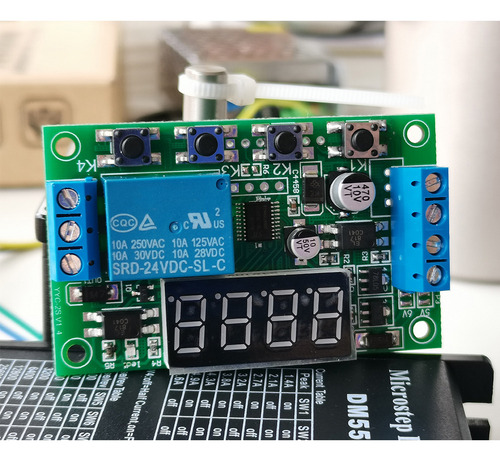 S Placa De Control Ajustable Con Relé De Retardo Led Dc12v