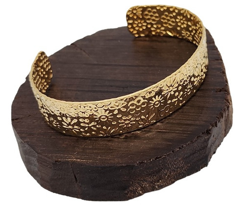 Pulsera Esclava Brazalete Ajustable Delicada Mujer Enchapado