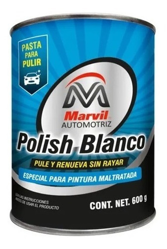 Polish Blanco Marvil 600 Gr En Pasta Para Pulir