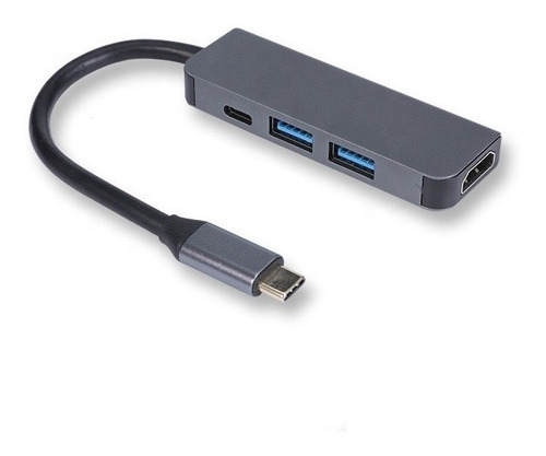 Adaptador Hub Usb Tipo C 4 Macbook Air Pro Hdmi Usb3.0 Usb C