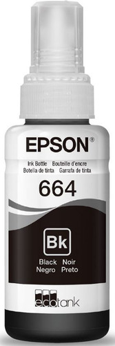 Imagem 3 de 5 de Refil De Tinta Epson Original T664120 Preto L110 L120 L200 L220 L300 L310 L355 L365 L375 L395 L396 L475 L495 L555 L1300
