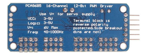 2 Piezas De Módulos Iic De Controlador De Servomotor Pwm De