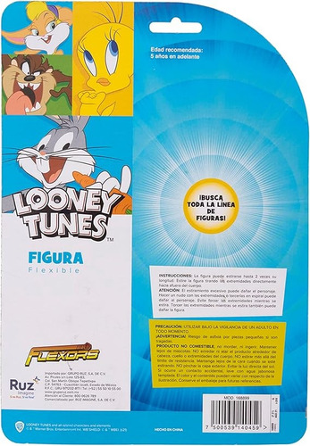 Flexors Looney Tunes Bugs Bunny Juguete Estirable Y Flexible