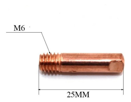 Bico Difusor Bocal Tocha Solda Mig 0.8mm 130 V8 15ak S/ Gás