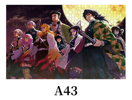 Amazon Cross-border Puzzle 1314 Madera Demon Slayer Animació
