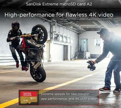 Sandisk Extreme Memoria Micro Sd 128gb A2 U3 160mb Gopro 4k