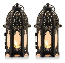 Comprar Lanterna De Vela De Estilo Marroquí Nuptio, Candelabro De De