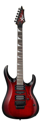 Guitarra eléctrica Cort X Series X-11 de tilo black cherry sunburst con diapasón de palo de rosa