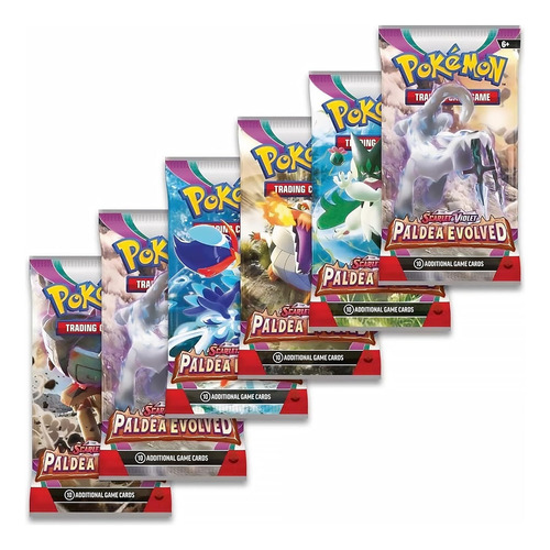 3 Sobres Pokémon Tcg Paldea Evolved Cartas Originales Eng