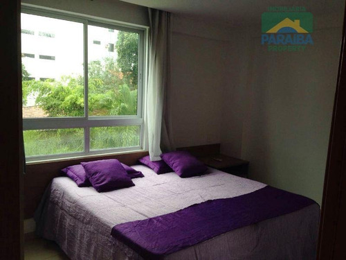 Imagem 3 de 9 de Apartamento Residencial Para Locação, Cabo Branco, João Pessoa. - Ap0862