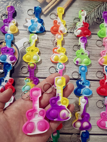 Regalos Para Estudiantes Mini Pop Bulk Guitar Fidget Llavero